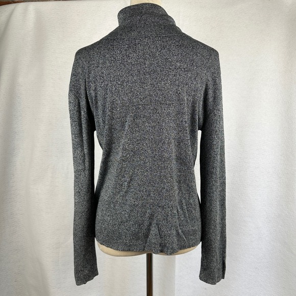 WinterSilks Women's Gray Turtleneck Long Sleeve 100%Silk Sweater Top Medium - Picture 3 of 6